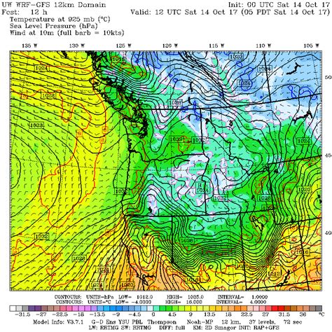 Cliff Mass Weather Blog Cold Weather And Snow Hits The Pacific Northwest