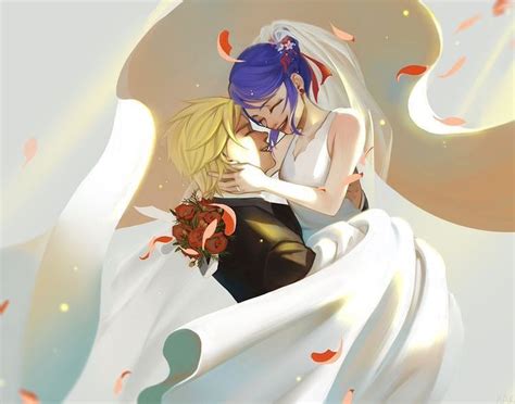 ℂ𝕙𝕒𝕥𝕤𝕃𝕒𝕕𝕪𝕤™️🐞13k♡ On Instagram “ Marinette And Adrien Wedding😍♥️ La Boda De Marinette