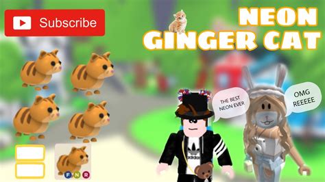We Made A Neon Ginger Cat Adopt Me The Llama Squad Youtube