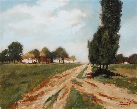 Country Road Oil Painting Fine Arts Gallery Original Fine Art Oil