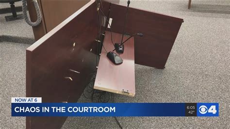 Courtroom Damaged After Multiple Fights Break Out During Murder Trial