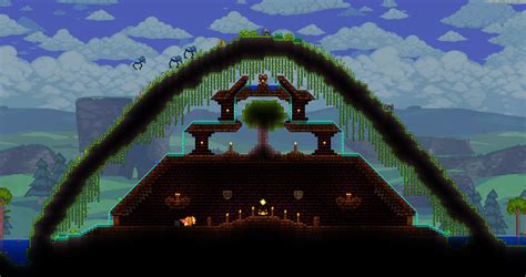 A Small Jungle Temple I Build 2015 Back On My First Terraria World R