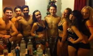 Exeter University Safer Sex Ball Students Strip To Their Underwear For