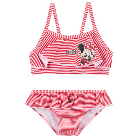 Minnie Mouse Disney Niemowlęta Dzieci Bikini Et0060 Czerwony