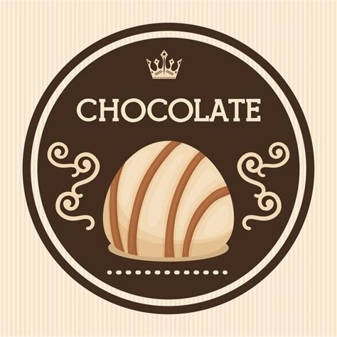 Concepto De Chocolate Con Diseño De Icono Vector Premium
