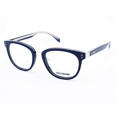 eyeglasses frame zadigandvoltaire marine blue woman vzv162n 0v15