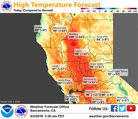 Northern California Weather Map Printable Maps