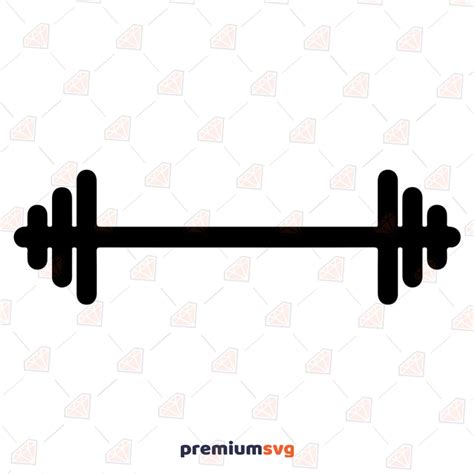 Barbell Clipart Svg Instant Download Premiumsvg