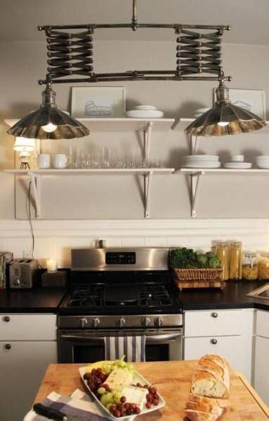 Maybe you would like to learn more about one of these? Kitchen Shelves Metal Light Fixtures 44 Super Ideas | Home ...