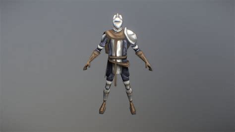 Low Poly Hand Painted Medieval Knight 3d Model By Urbanknight1