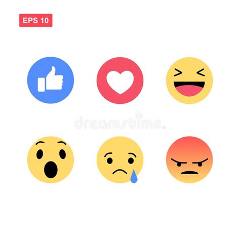 Icona Di Emozione Di Facebook Vettore Arrabbiato Di Emoji Del Fronte
