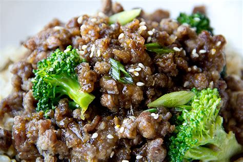 Sweet Crispy Orange Beef With Broccoli And Brown And Wild Rice