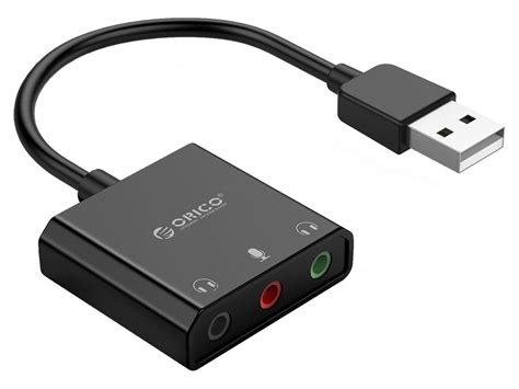 Orico Usb Sound Card External Audio Card 35mm Usb Adapter Usb To