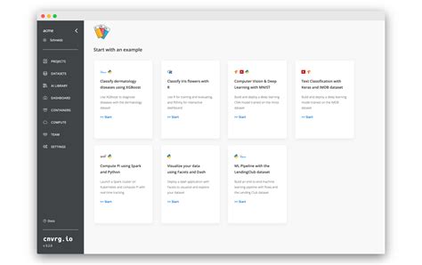 Publish An R Shiny App Using The Iris Example Cnvrg Io Docs