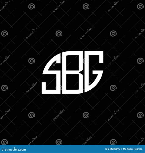 Sbg Letter Logo Design On Black Background Sbg Creative Initials