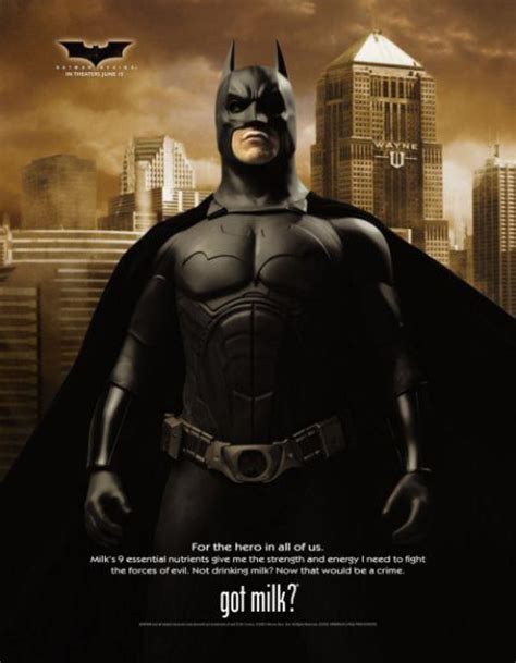 Batman Begins Got Milk Ads Superhero Comic Books