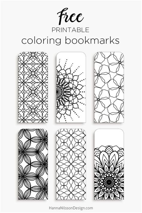 Color Your Own Bookmarks Free Printable Bookmarks For Coloring Just