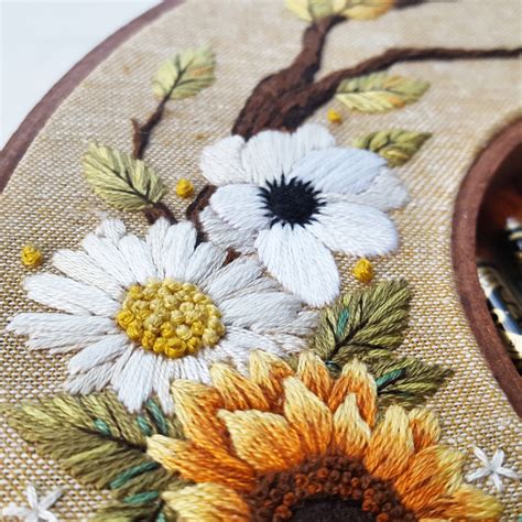 Autumn Wreath Hand Embroidery Pattern Pdf Jessica Long Embroidery