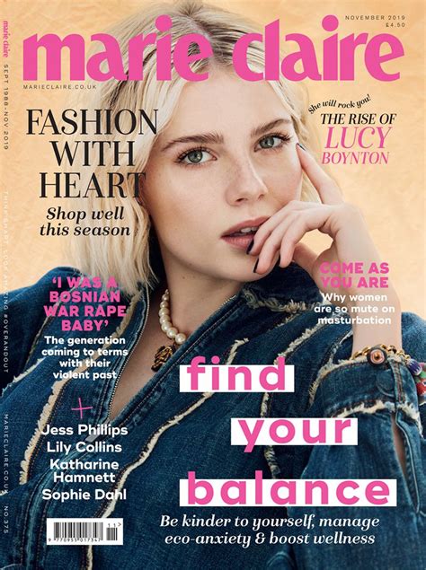 Marie Claire Uk November 2019 Cover Marie Claire Uk