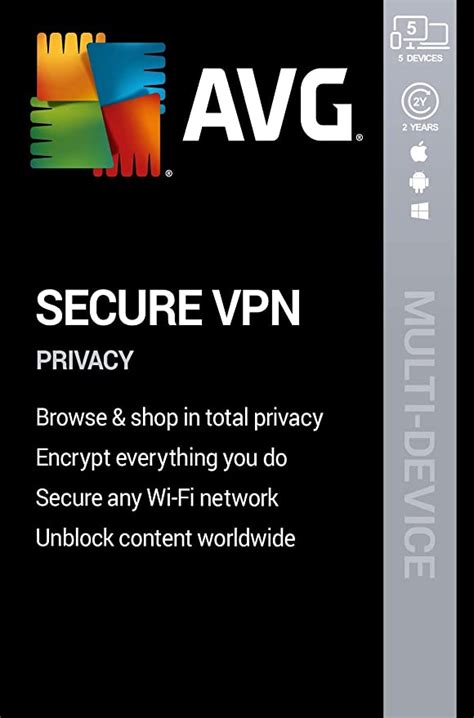 Avg Secure Vpn 2020 5 Devices 2 Years Pcmac Activation Code By