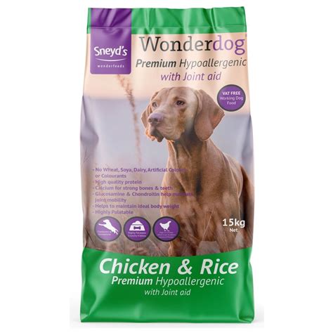 Sneyds Wonderdog Premium Hypoallergenic Chicken And Rice 15kg