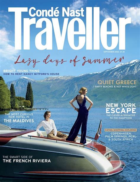 Conde Nast Traveller Uk Cover September 2016 Cover Conde Nast Traveller Uk