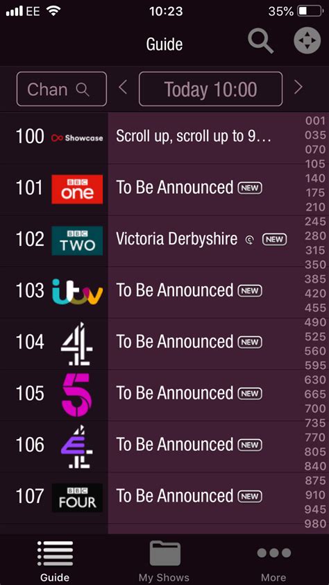Every operation in channels app is performed by users or on behalf of users. TV Control Mobile App not updating Channel Guide - Virgin ...