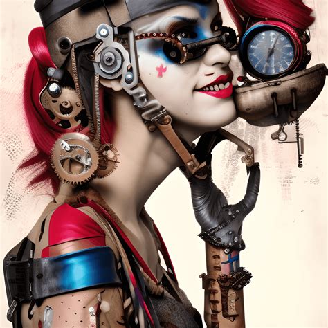 5d Steampunk Harley Quinn · Creative Fabrica