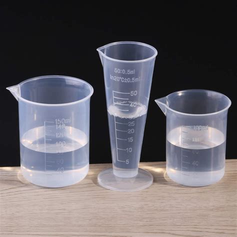 Plastic Measuring Cup Beaker Labs Graduated Beakers