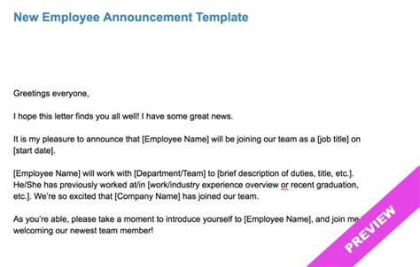You would be amazed how much push back i receive when advising my resume clients to create a professional email address exclusively for job searches and not use emails addresses such as thesmithfamily. New Employee Announcement Email Template