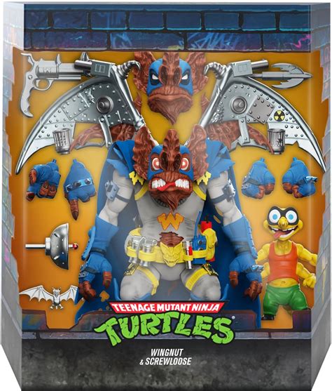 Teenage Mutant Ninja Turtles Super7 Wingnut And Screwloose Ultimates