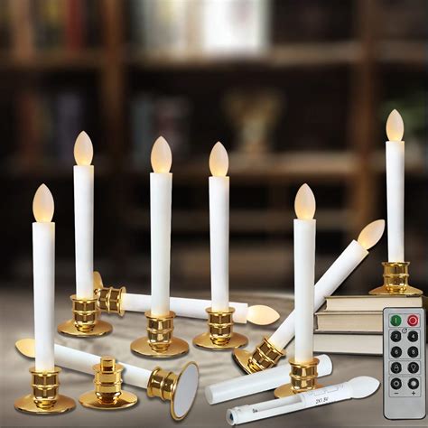 Window Candles With Remote Timers Battery Operated Flickering Flameless