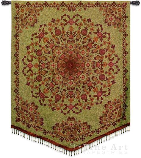 Indian Asian Tapestry Wall Hanging Floral Ornament H53 X W42