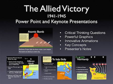 Wwii The Allied Victory History Presentation Interactive Lesson Plans
