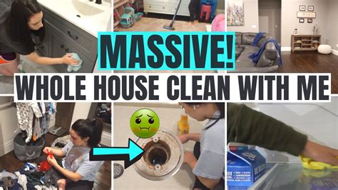 Massive Whole House Clean With Me Clean Organize Declutter