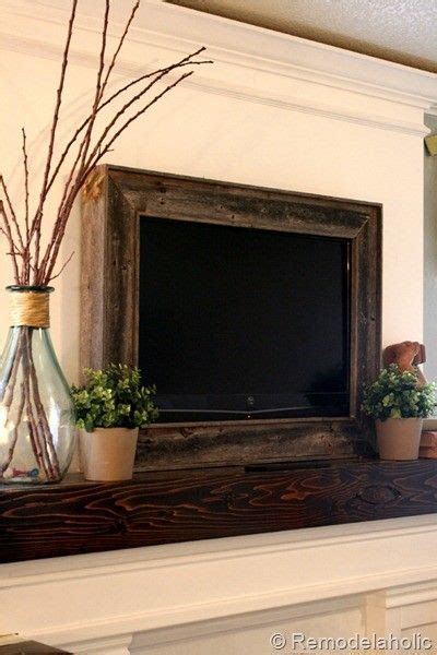 Frame A Flat Screen Tvlove The Rustic Wood Look Rustic Picture