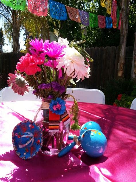 Center Piece Mexican Party Decorations Mexican Party Theme Mexican