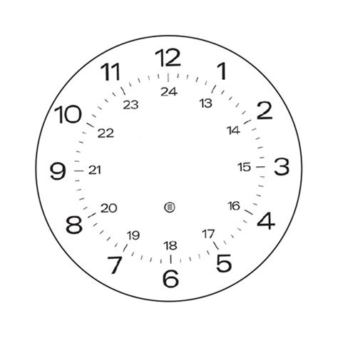 Printable 24 Hour Clock Face Template Printable Templates