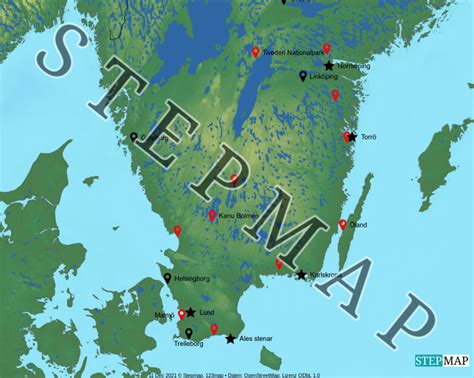 Stepmap Schweden Urlaub Landkarte Für Welt