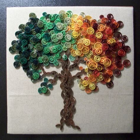 Paper Quilled Tree Wall Art Quilling Quilling Art Quilling Paper