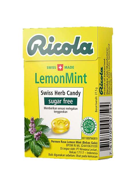 Ricola Sugar Free Candies Lemon Mint 275g Klikindomaret