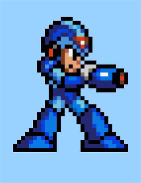 Megaman Pose Pixel Art Gif Pixel Art Characters Pixel Art Sexiz Pix