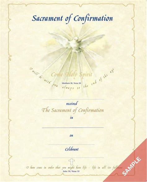 Confirmation Certificate