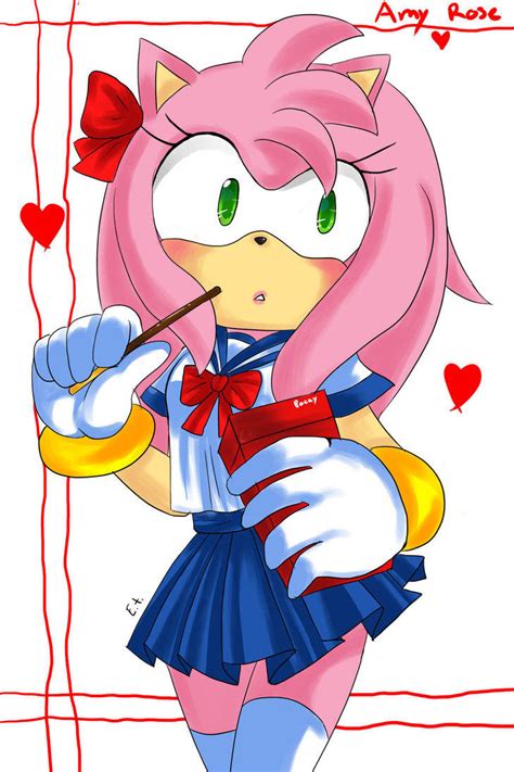 Amy Eating Pocky Sonic The Hedgehog Know Your Meme