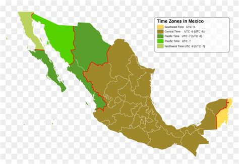 Map Of Time Zones In The Usa Printable Time In Mexico Zeitzonen