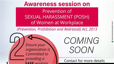 Awareness Session On Prevention Of Sexual Harassment Posh Of Women At