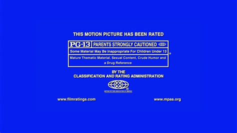 mpaa rating screen pg 13 2005 youtube