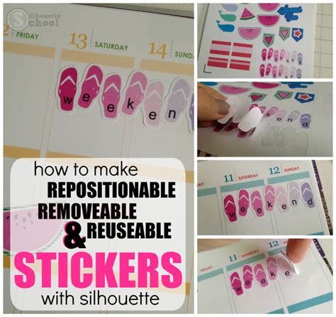 You can give your home a new look with vinyl decals on the windows, mirrors, kitchen appliances let's make your own vinyl wall decals: How to Make Silhouette Planner Stickers Repositionable! - Silhouette School