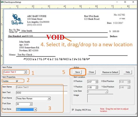 After you open up the voided transaction, you should then select more on the page of the transaction. ezCheckPrinting Software: How to Print a Void Check