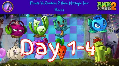 Plants Vs Zombies On Neon Mixtape Tour Day 1 4 Gameplay Pvz 2 Music